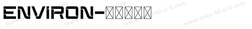 ENVIRON字体转换
