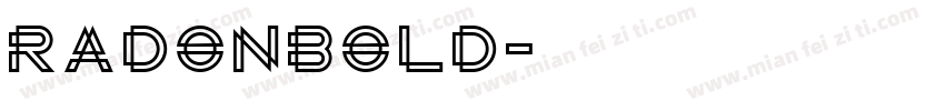 RadonBold字体转换