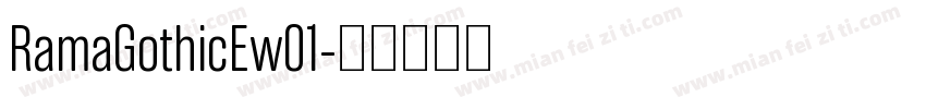 RamaGothicEw01字体转换