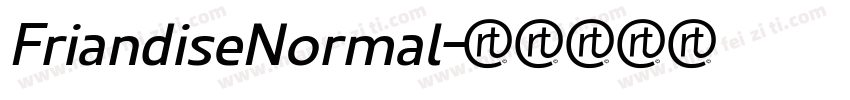 FriandiseNormal字体转换