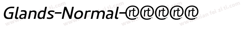 Glands-Normal字体转换