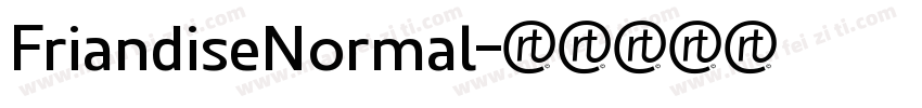 FriandiseNormal字体转换