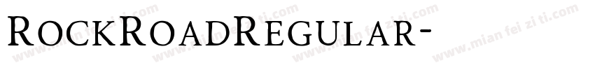 RockRoadRegular字体转换
