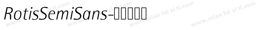 RotisSemiSans字体转换