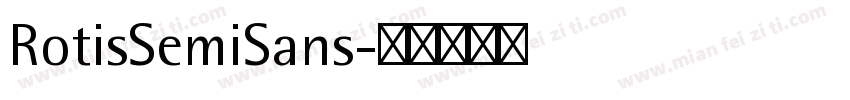 RotisSemiSans字体转换