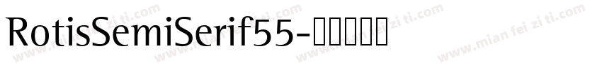 RotisSemiSerif55字体转换