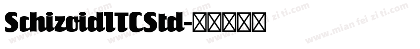 SchizoidITCStd字体转换