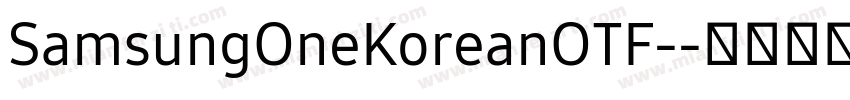 SamsungOneKoreanOTF-字体转换