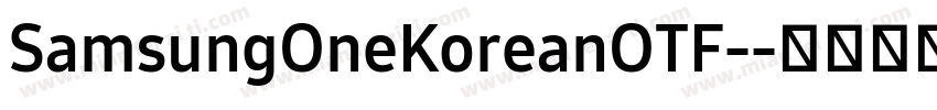 SamsungOneKoreanOTF-字体转换