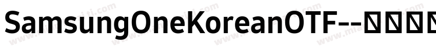 SamsungOneKoreanOTF-字体转换