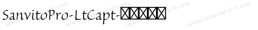 SanvitoPro-LtCapt字体转换