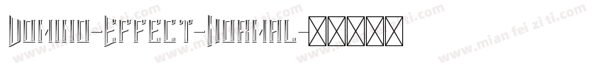 Domino-Effect-Normal字体转换