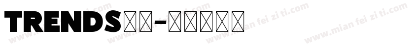 trends字体字体转换