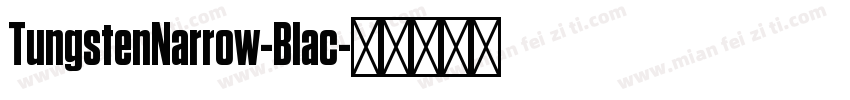 TungstenNarrow-Blac字体转换