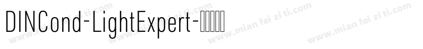 DINCond-LightExpert字体转换