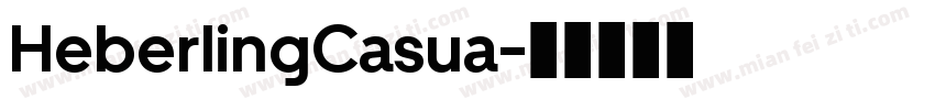 HeberlingCasua字体转换