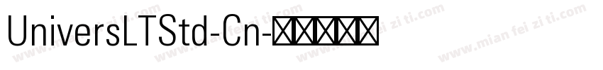 UniversLTStd-Cn字体转换