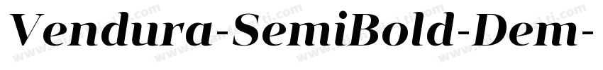 Vendura-SemiBold-Dem字体转换