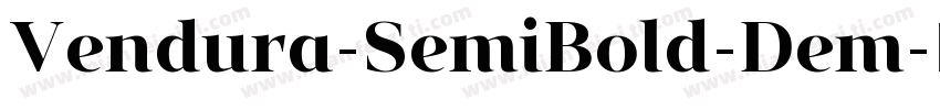 Vendura-SemiBold-Dem字体转换