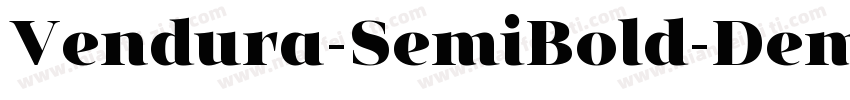 Vendura-SemiBold-Dem字体转换