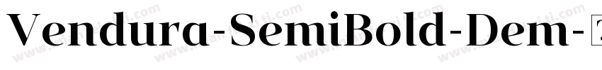 Vendura-SemiBold-Dem字体转换