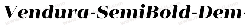 Vendura-SemiBold-Dem字体转换