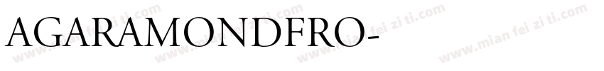 AGaramondFro字体转换