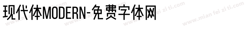 现代体modern字体转换