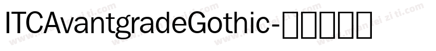 ITCAvantgradeGothic字体转换