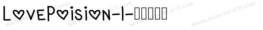 LovePoision-1字体转换