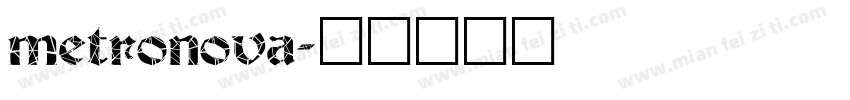 metronova字体转换