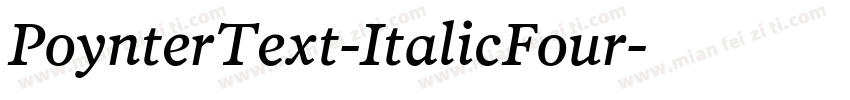 PoynterText-ItalicFour字体转换