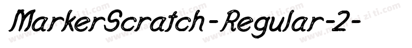 MarkerScratch-Regular-2字体转换