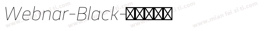 Webnar-Black字体转换