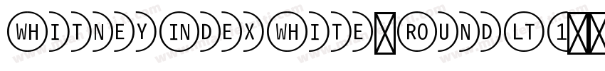 WhitneyIndexWhite-RoundLt1字体转换