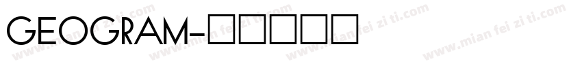 GEOGRAM字体转换