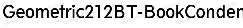 Geometric212BT-BookCondensed字体转换