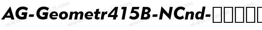 AG-Geometr415B-NCnd字体转换