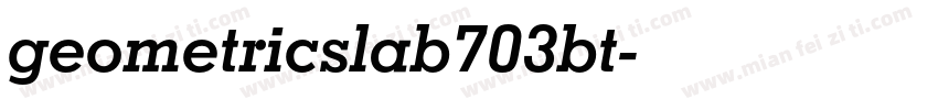 geometricslab703bt字体转换