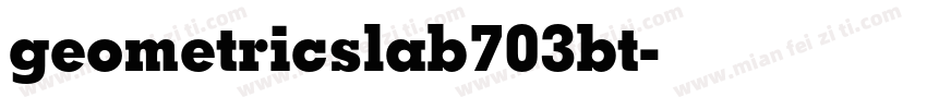 geometricslab703bt字体转换