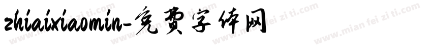 zhiaixiaomin字体转换