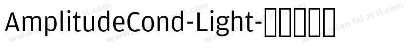 AmplitudeCond-Light字体转换