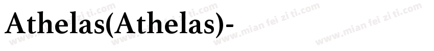 Athelas(Athelas)字体转换