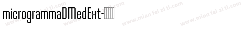 microgrammaDMedExt字体转换