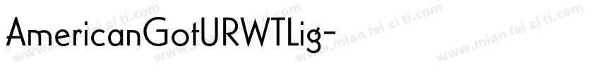 AmericanGotURWTLig字体转换