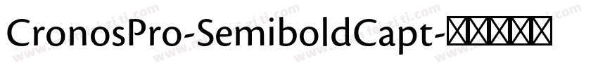 CronosPro-SemiboldCapt字体转换