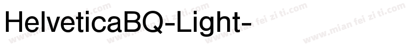 HelveticaBQ-Light字体转换