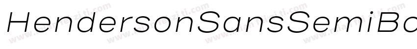 HendersonSansSemiBold字体转换