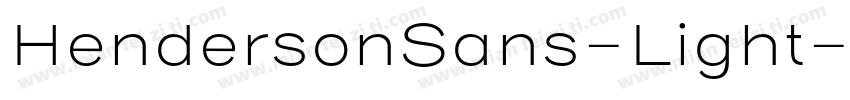 HendersonSans-Light字体转换