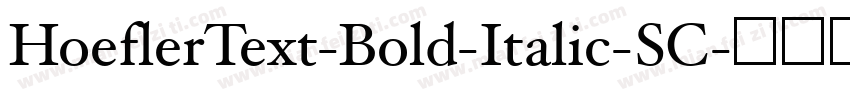 HoeflerText-Bold-Italic-SC字体转换